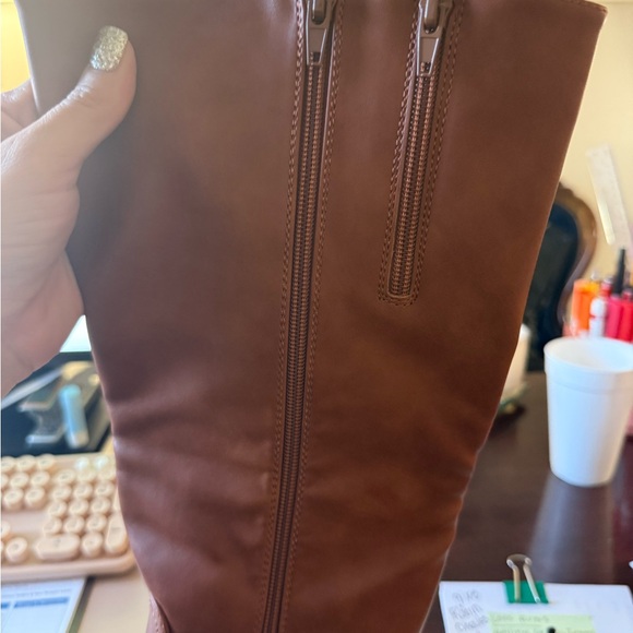 Pierre Dumas Brown Combat & Moto Boots - Picture 4 of 5